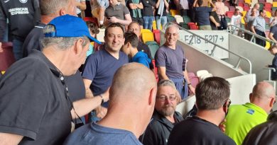 Tony Bloom watched Brighton beat Brentford sat amongst the Albion supporters