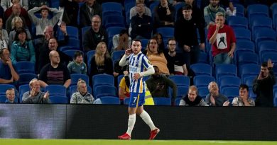 Aaron Connolly scored twice as Brighton beat Swansea City 2-0 in the League Cup