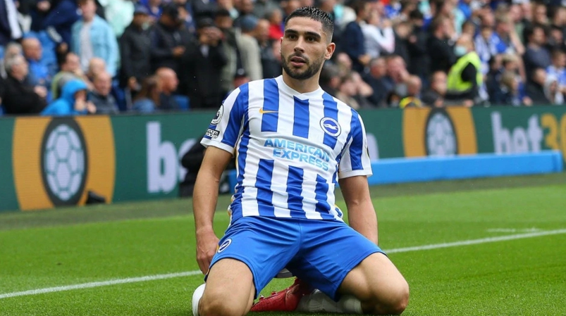 Neal Maupay scored as Brighton beat Leicester City 2-1