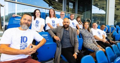 Amex have honoured 10 Sussex based community heroes with seats stitched with their names at the Amex Stadium, home of Brighton & Hove Albion