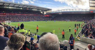 Anfield during Liverpool 2-2 Brighton