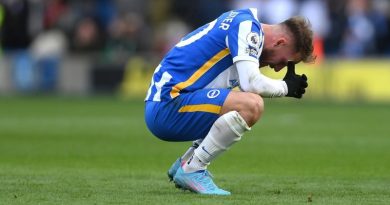Alexis Mac Allister after Brighton failed to score again against Norwich City at the Amex