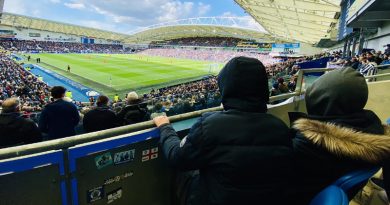 Fans watching football at the Amex Stadium, home of Brighton & Hove Albion
