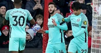 Adam Lallana scored against his former club Southampton as Brighton won 3-1 at St Mary's