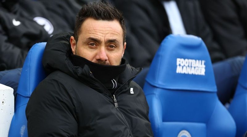 Roberto De Zerbi criticised the standard of refereeing in England after Brighton lost to Fulham at the Amex