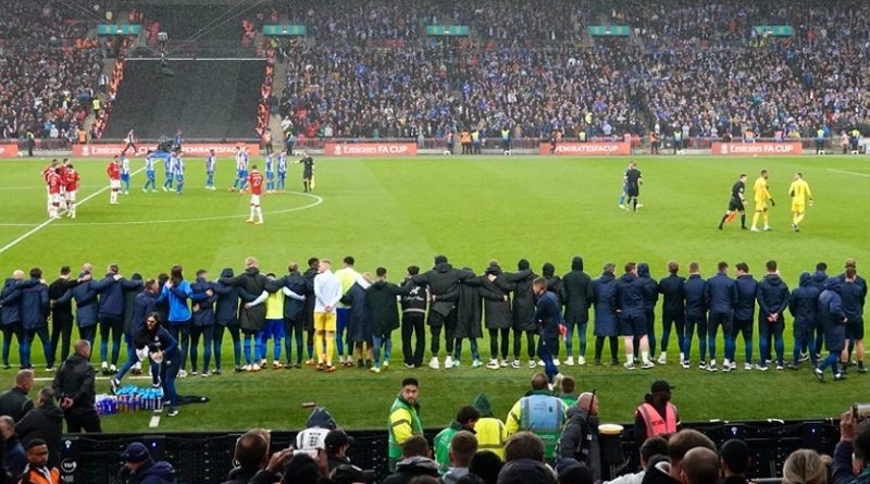 Brighton prepare for their penalty shootout in the FA Cup against Manchester United at Wembley
