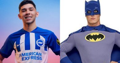 Brighton have released their new 20223-24 home shirt which is blue and white stripes