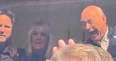 Wolves fans in a hospitality box go mad with rage as their side lose 4-1 against Brighton