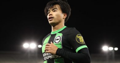 Brighton winger Kaoru Mitoma has been ruled out for the rest of the 2023-24 season with a back injury