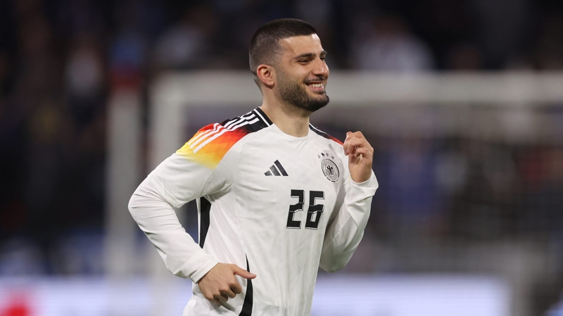 Brighton striker Deniz Undav made his Germany debut against France