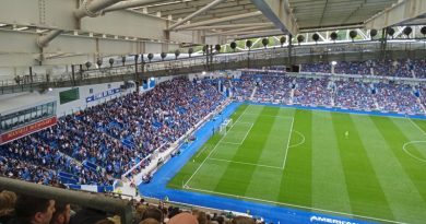 There were huge numbers of empty seats at the Amex Stadium for Brighton 1-0 Aston Villa